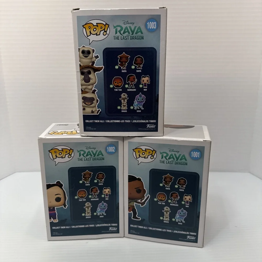 Funko‎ - POP Disney: Raya and The Last Dragon - Namaari 1001, Noi-1002, Ongis